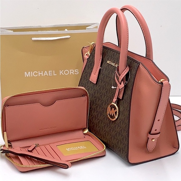 Michael Kors Avril Small Leather Top-Zip Satchel and Multifunctional Phone Case - Picture 5 of 16
